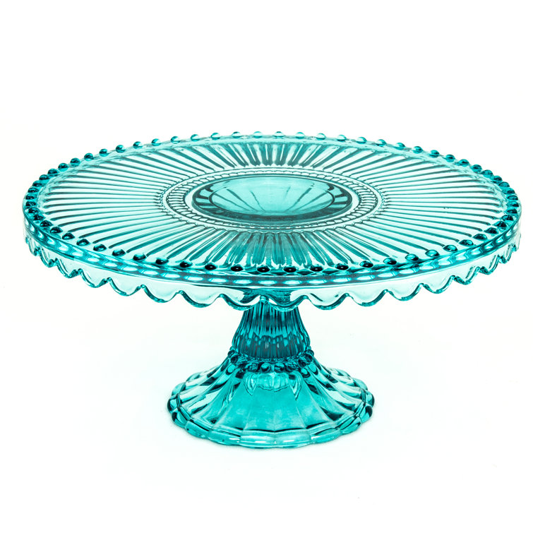 Latitude Run® Celery Glass Cake Stand & Reviews Wayfair